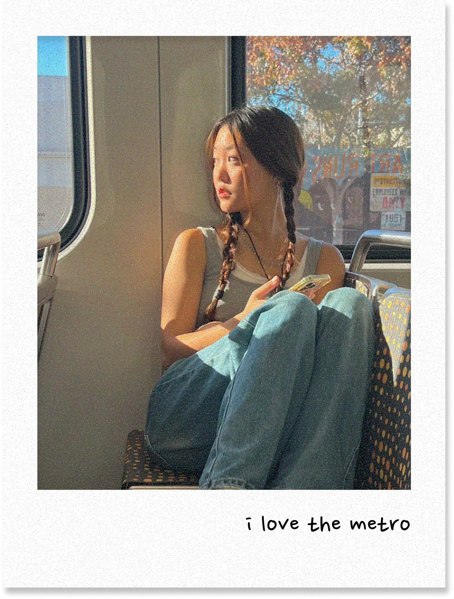Polaroid: i love the metro