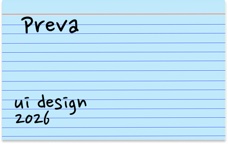 Preva notecard